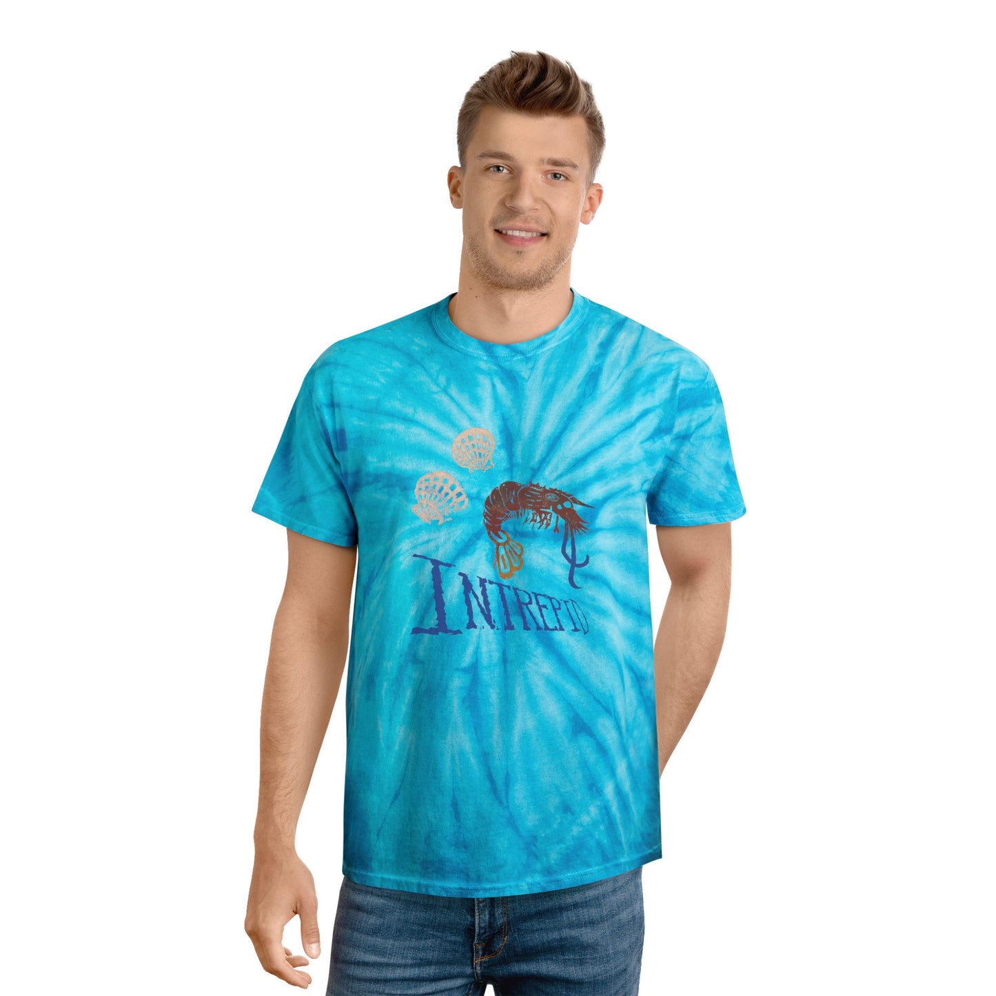 Shrimp Tie Dye Cyclone Tee