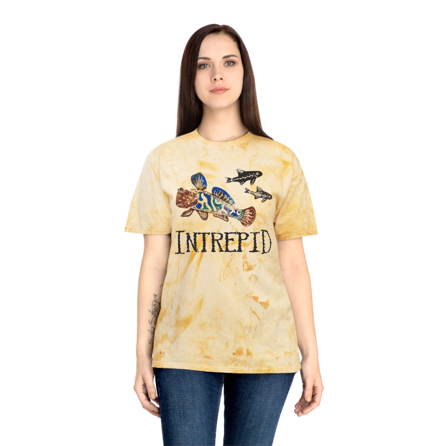 Mudskipper Tee. Intrepid Apparel. Color Blast Dye.