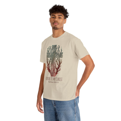Cross with Myrrh Branches Tee