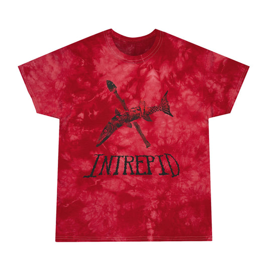 Speared Barracuda Tee. Intrepid Apparel. Crystal Tie Dye.