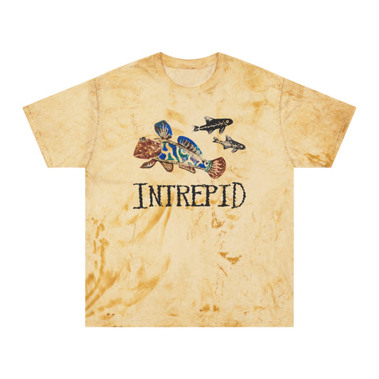 Mudskipper Tee. Intrepid Apparel. Color Blast Dye.
