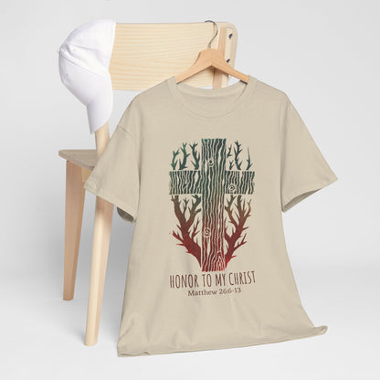 Cross with Myrrh Branches Tee