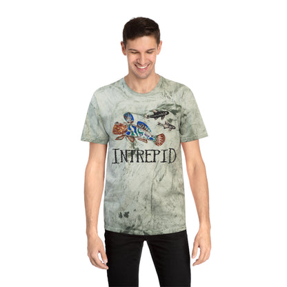 Mudskipper Tee. Intrepid Apparel. Color Blast Dye.