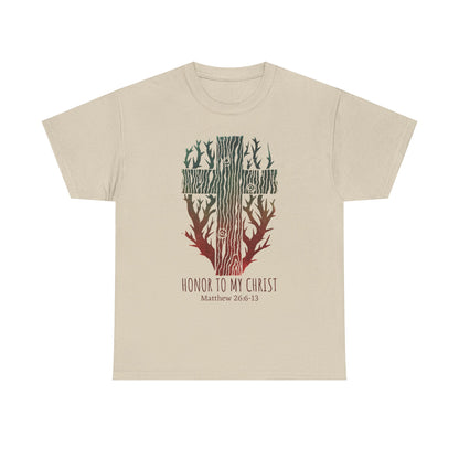 Cross with Myrrh Branches Tee