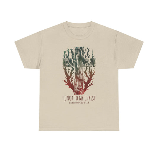Cross with Myrrh Branches Tee